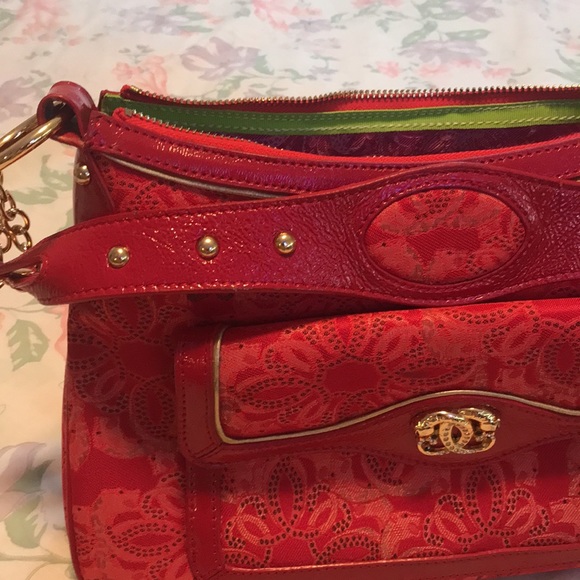 Sharif Studio Red Shoulder Bag - NWOT - Picture 3 of 16
